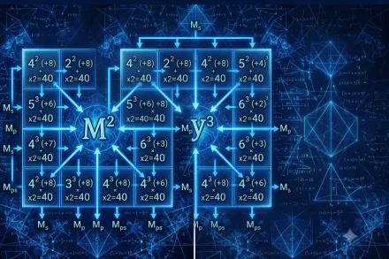 Vignette d’un carré magique arithmétique avec contraintes additives et multiplicatives.